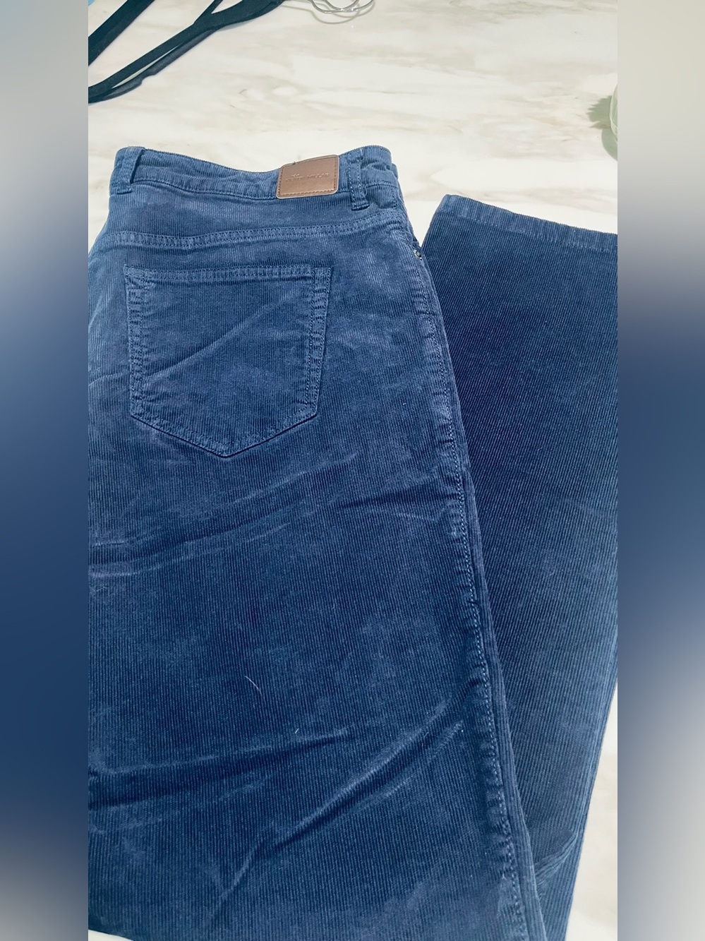 Peter Millar Men’s Dark Navy Corduroy Straight-Leg Jeans 36x31